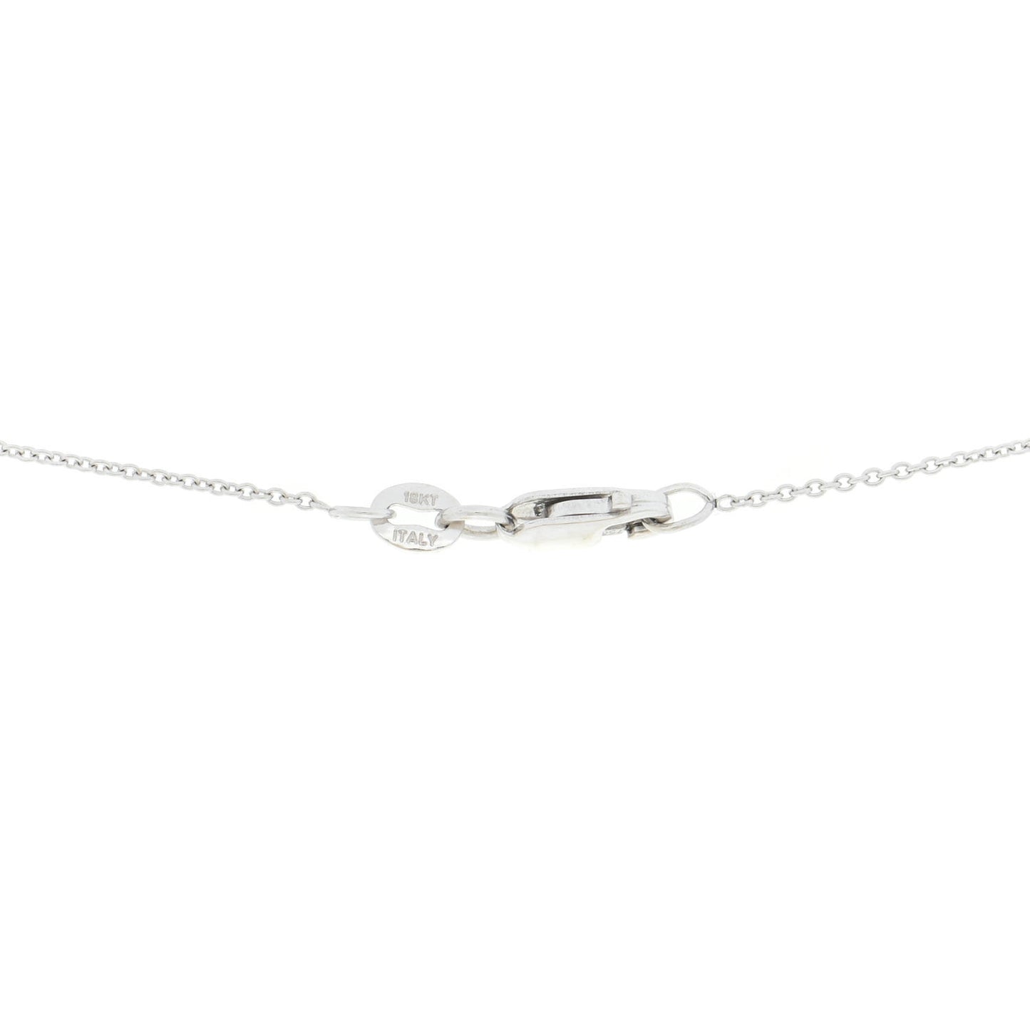 18K White Gold Diamond Tiny Treasures Baby Key Pendant Necklace