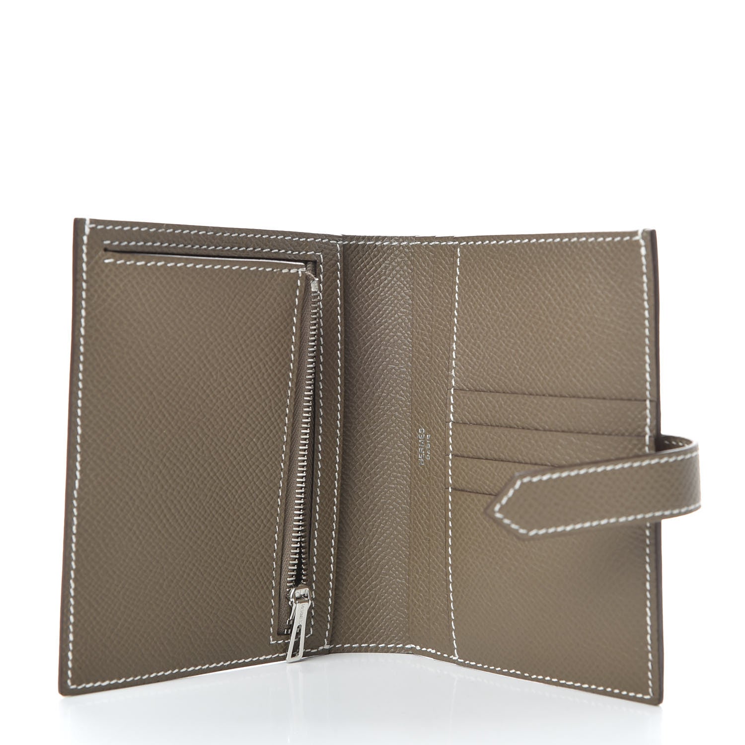 Hermes Epsom Bearn Compact Wallet Etoupe 5 of 7