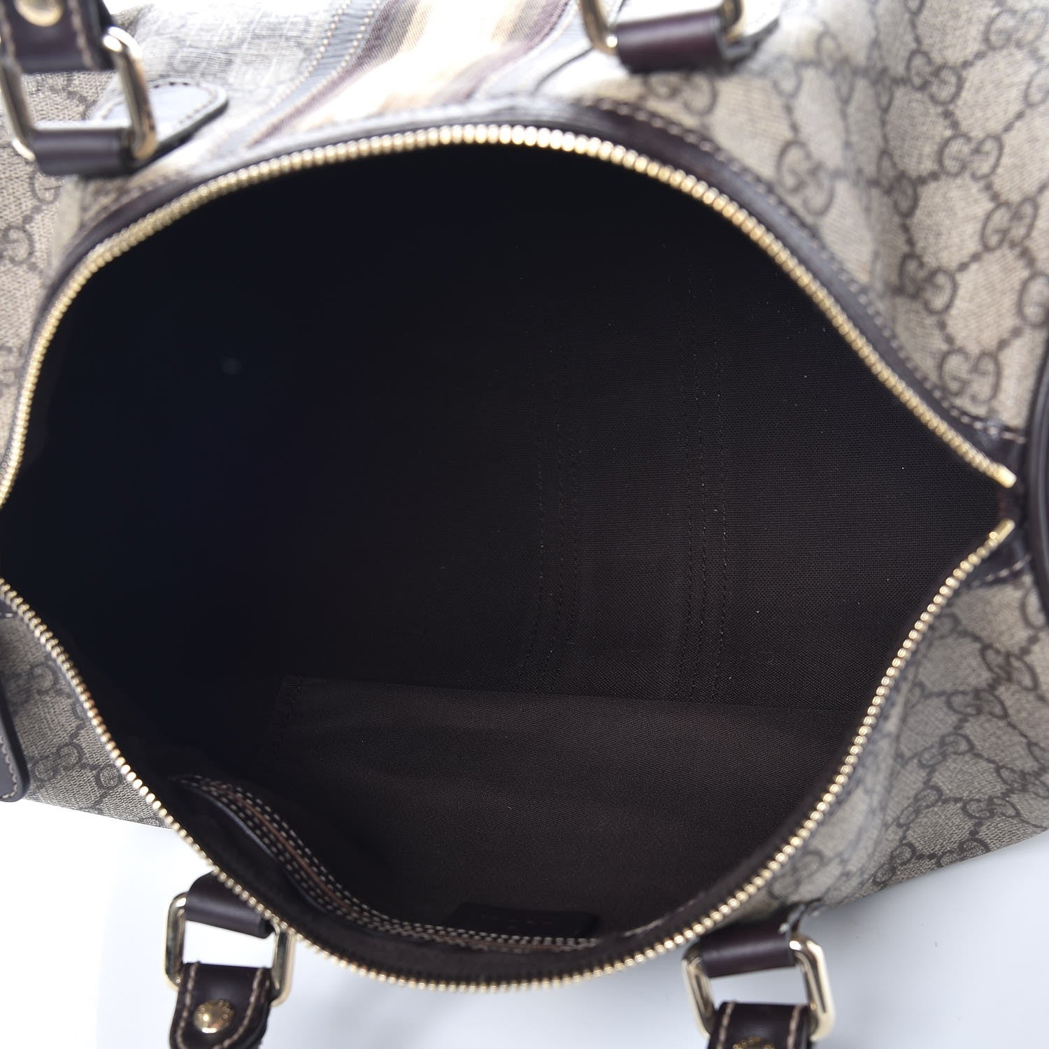 Gucci GG Plus Monogram Web Medium Joy Boston Dark Brown 5 of 7
