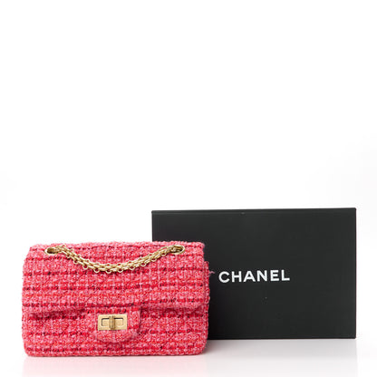 Chanel Tweed Quilted Mini 2.55 Reissue Flap Red Ecru Black 11 of 11