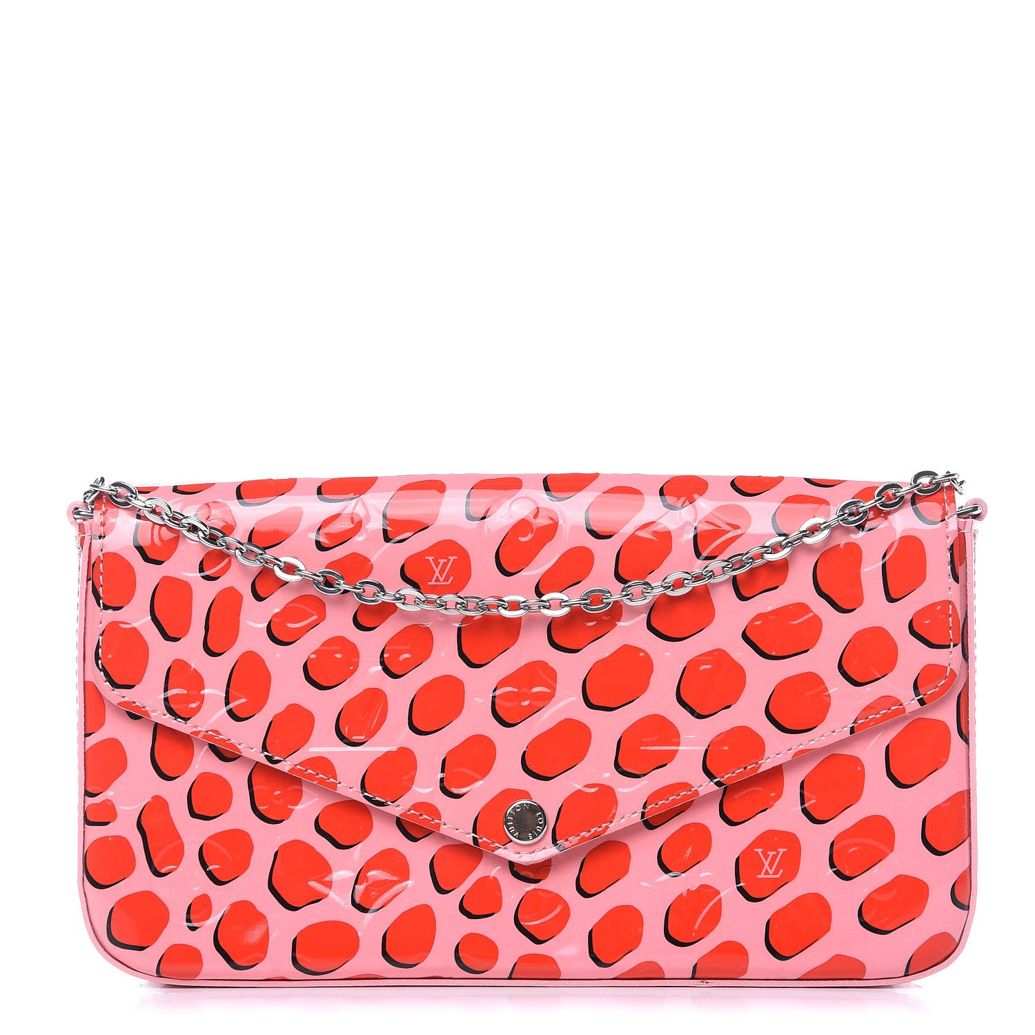 Louis Vuitton Vernis Jungle Dots Pochette Felicie Sugar Pink Poppy 1 of 12