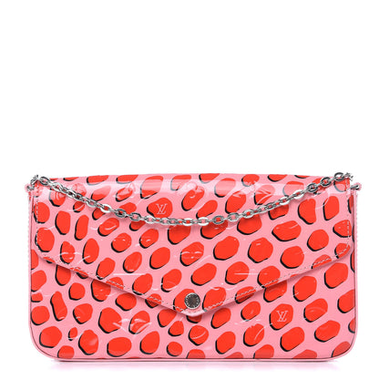Louis Vuitton Vernis Jungle Dots Pochette Felicie Sugar Pink Poppy 1 of 12