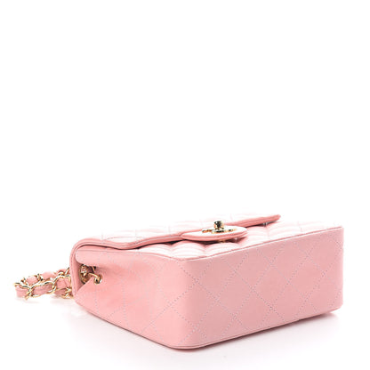Chanel Lambskin Quilted Mini Square Flap Pink 4 of 9