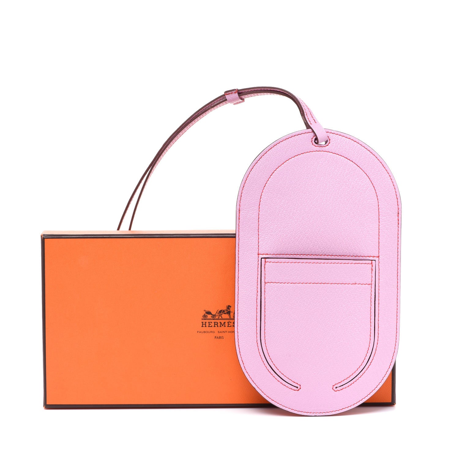 Hermes Chevre Mysore In-The-Loop Phone To Go GM Case Mauve Sylvestre 9 of 9