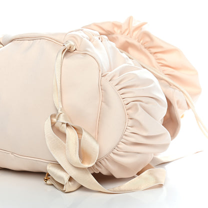 Balenciaga Satin Backpack Beige 6 of 9