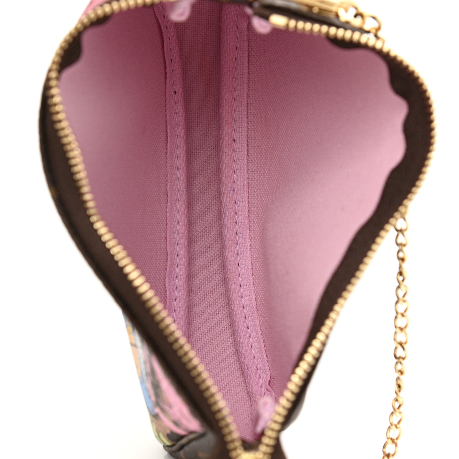 Louis Vuitton Monogram 2021 Christmas Animation Japanese Garden Mini Pochette Accessories Wisteria Pink 5 of 8