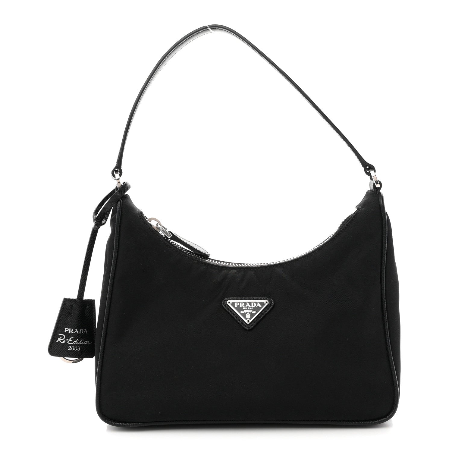 Prada Tessuto Nylon Saffiano Mini Re-Edition 2005 Bag Black 1 of 11