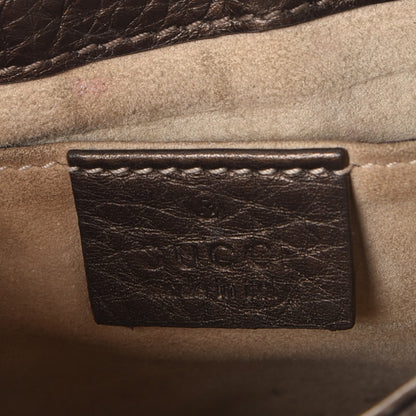 Gucci Metallic Pebbled Calfskin Small 1973 Chain Shoulder Bag Winter Leaf 7 of 13