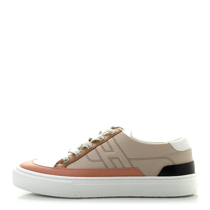 Hermes Calfskin Deep Sneakers 36.5 Multicolor White Gold 1 of 9