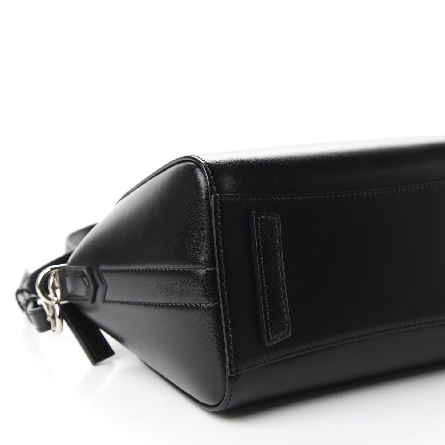 Shiny Lord Calfskin Mini Antigona Black