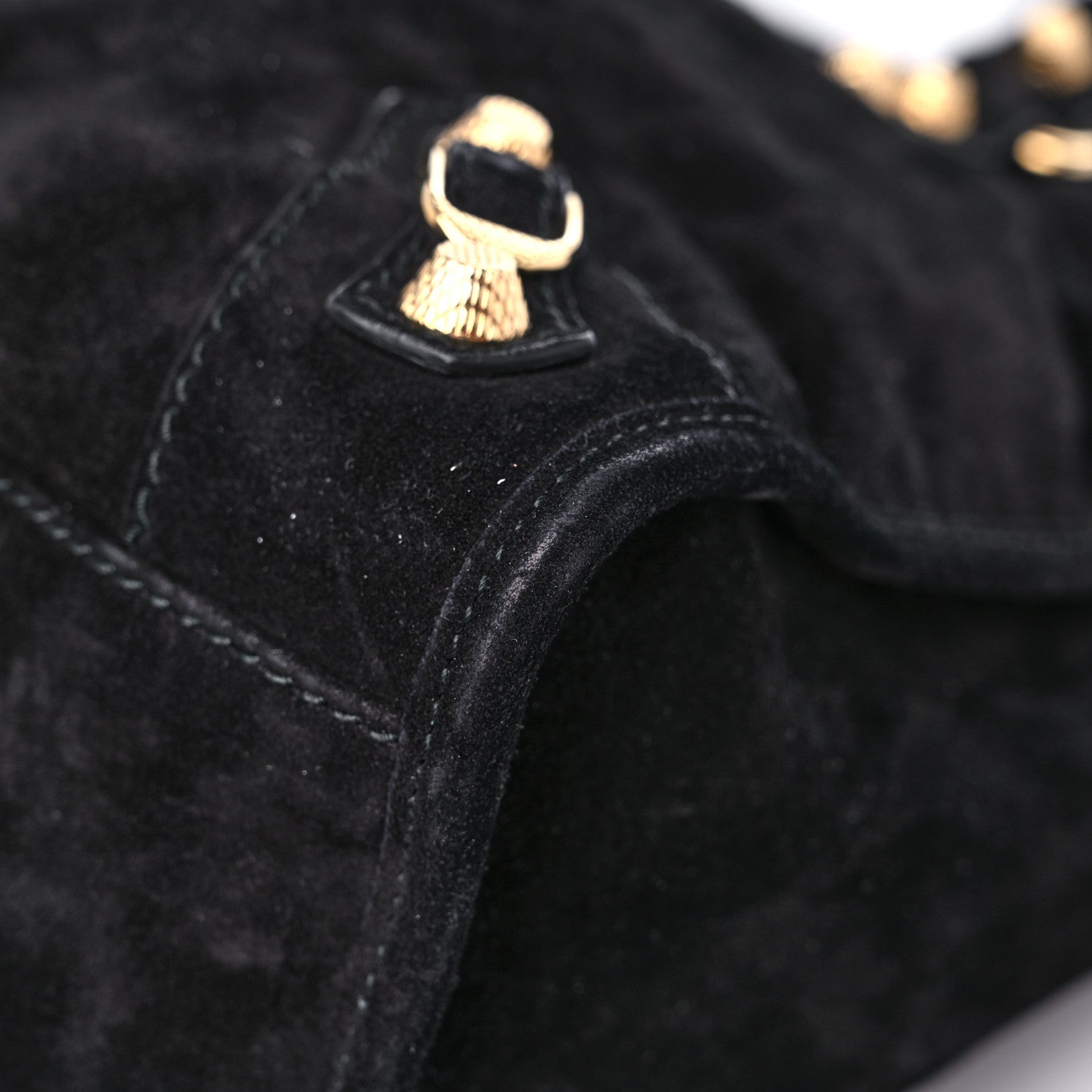 Balenciaga Baby Daim Suede Giant 12 Gold Hardware City Black 9 of 16