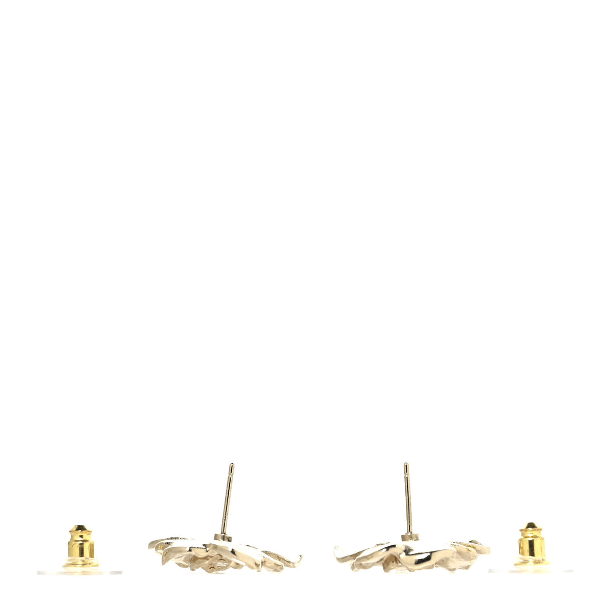 Crystal CC Camelia Earrings Gold