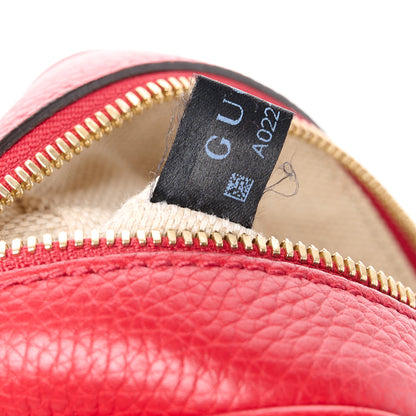 Gucci Pebbled Calfskin Small Soho Disco Bag Tabasco Red 8 of 12