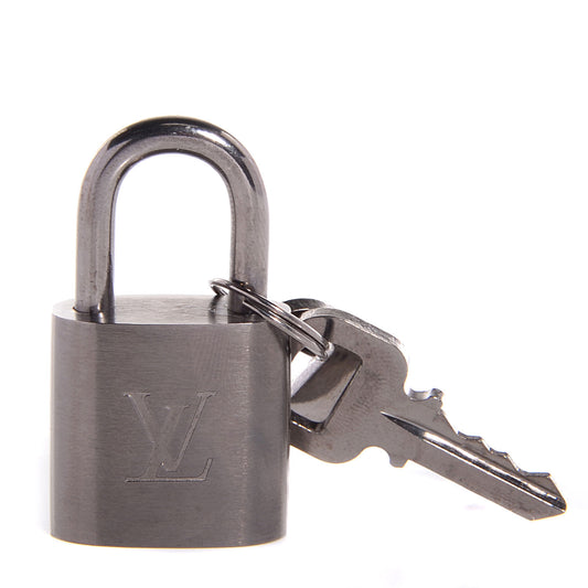 Brushed Titanium Lock and Key Set
