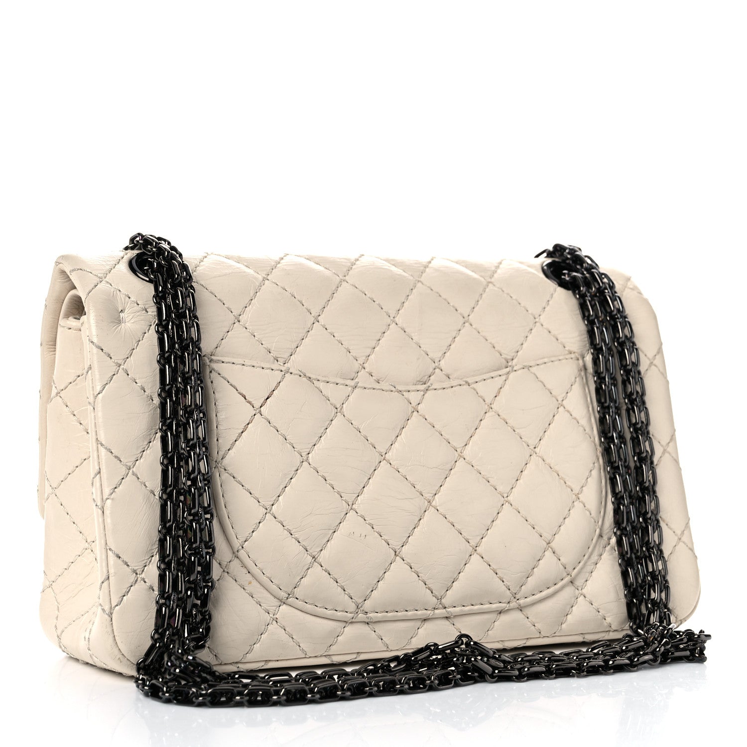 Chanel Aged Calfskin Quilted 2.55 Reissue 225 Flap White 3 of 22