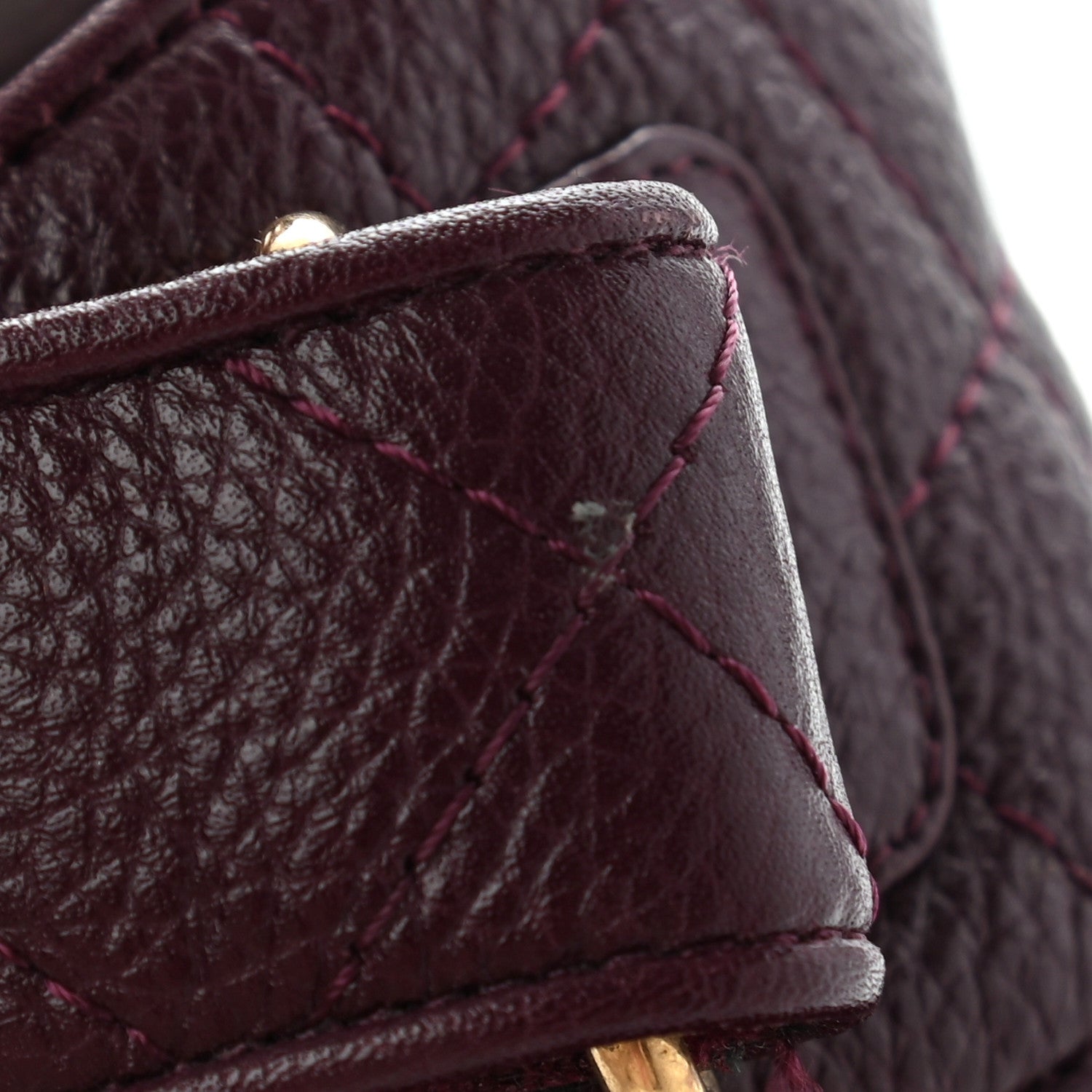 Chanel Grained Calfskin Velcro Dad Sandals 39 Maroon 9 of 13