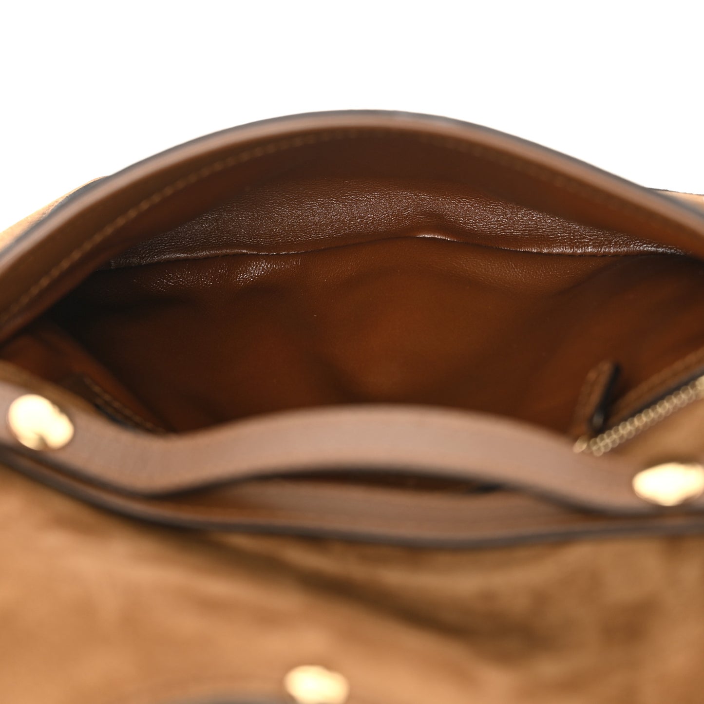 Suede Talco Roxy Calfskin Blondie Chain Shoulder Flap Bag Burnt Satin