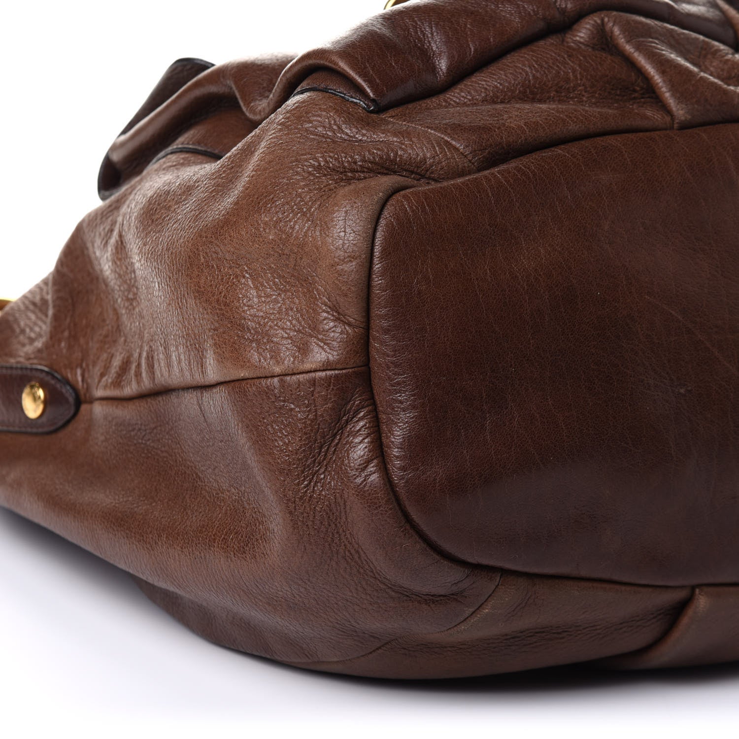 Prada Cervo Antik Front Pocket Hobo Cacao 10 of 14