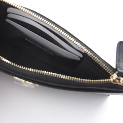 Chanel Caviar Quilted Mademoiselle Vintage Zip Pouch Black 4 of 6