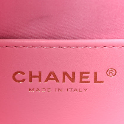 Chanel Caviar Quilted Mini Chanel 25 Handbag Pink 6 of 10