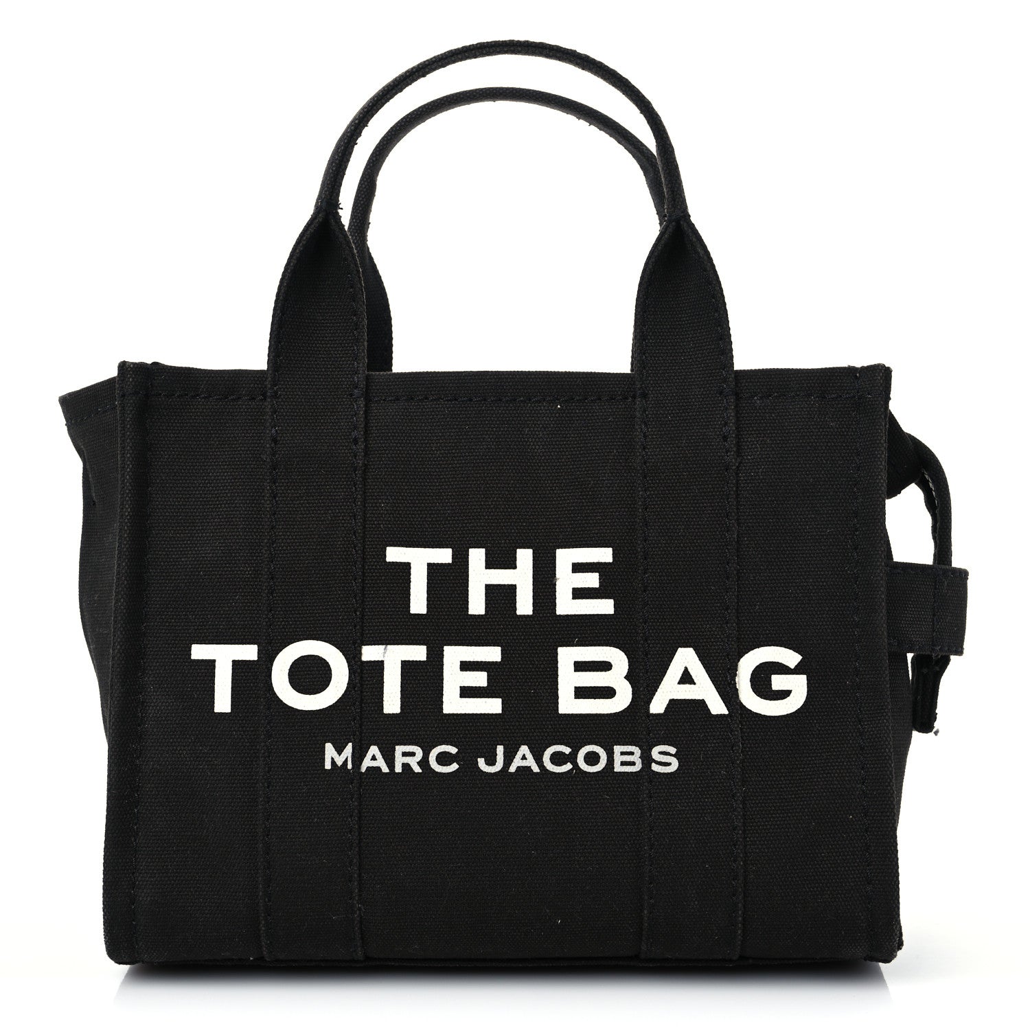 Marc Jacobs Cotton Canvas Mini The Traveler Tote Bag Black 1 of 14