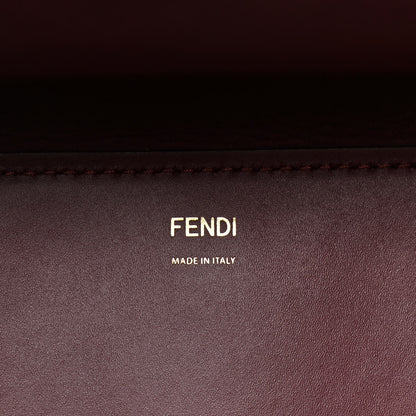 Fendi Vitello King Plexiglass Logo Embossed Large Fendi Sunshine Shopper Tote Barolo 6 of 13