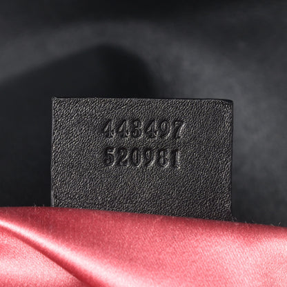 Gucci Velvet Matelasse Small GG Marmont Shoulder Bag Black 7 of 11
