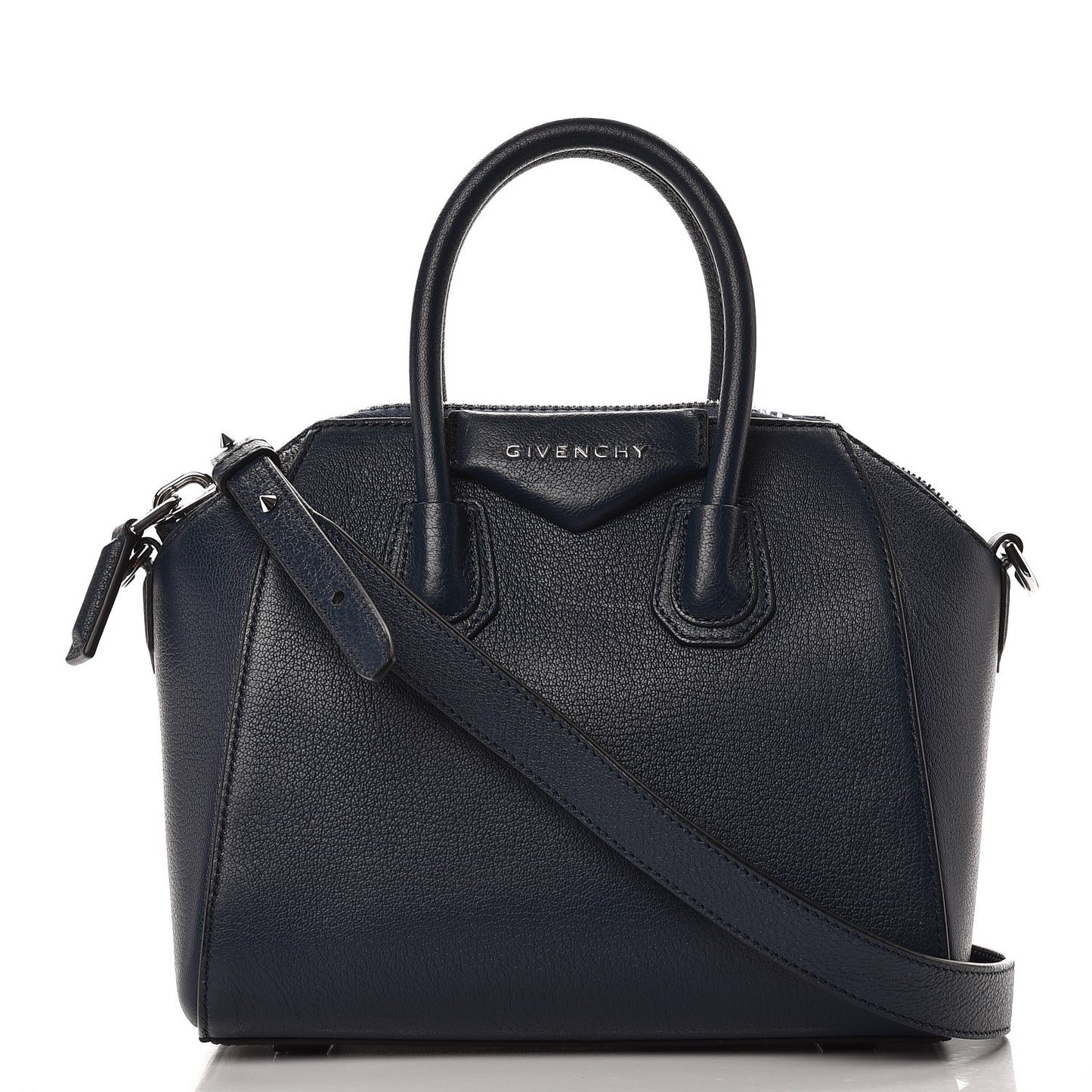 Sugar Goatskin Mini Antigona Night Blue