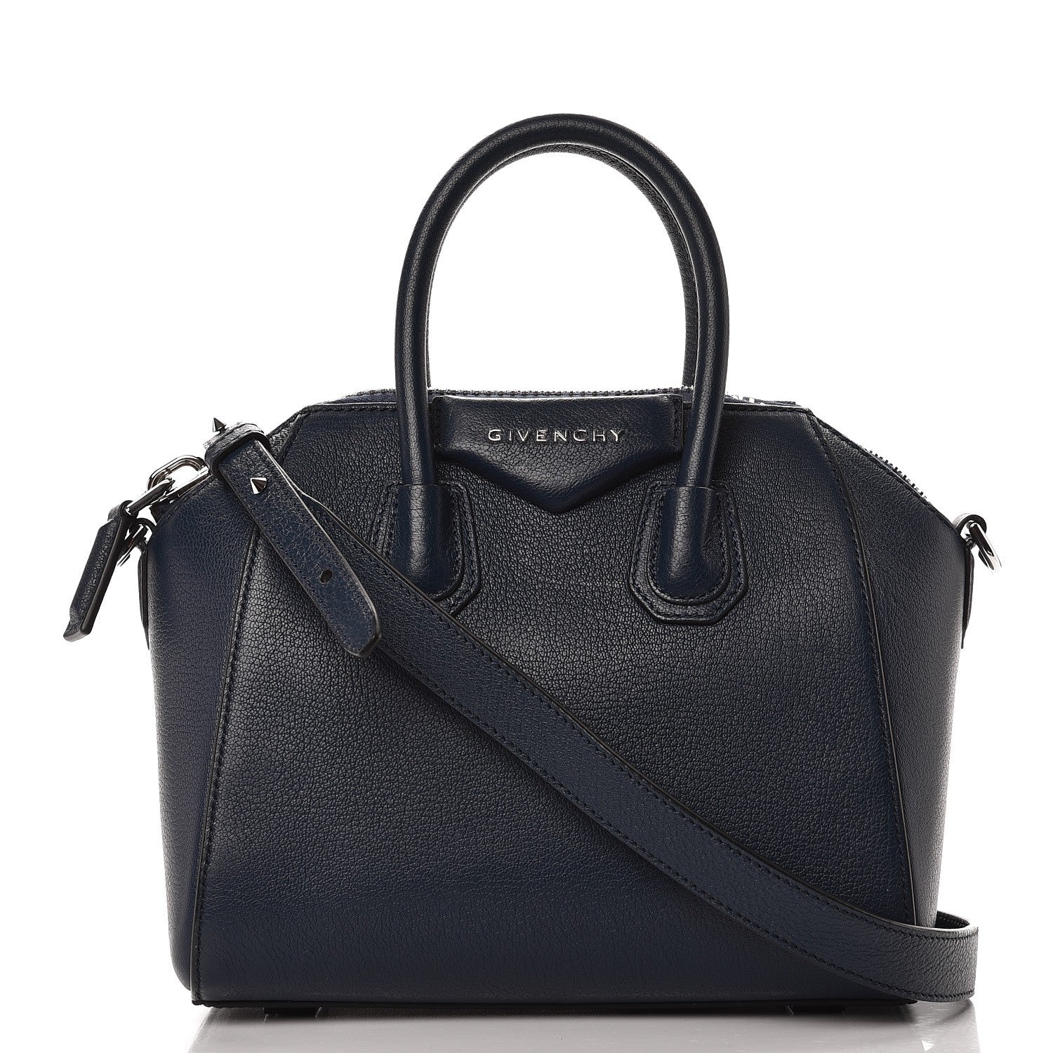 Givenchy Sugar Goatskin Mini Antigona Night Blue 1 of 10