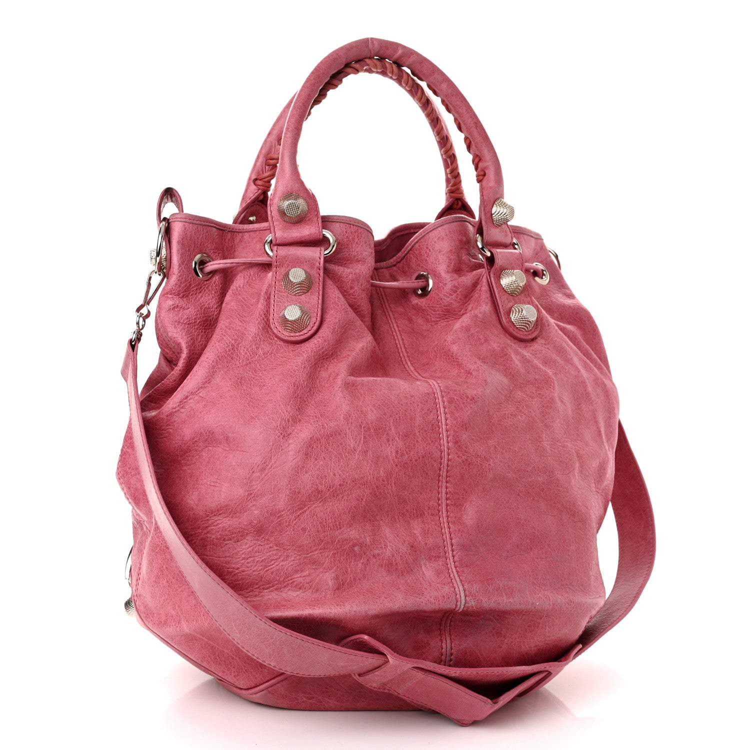 Balenciaga Agneau Giant 21 Silver Hardware Pompon Framboise 3 of 13