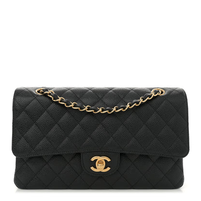 Chanel Caviar Quilted Medium Double Flap Black 1 of 13