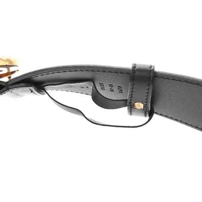 Gucci Moon Calfskin Pearl Double G 40mm Belt 90 36 Black Cream 6 of 10