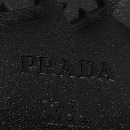 Prada Re-Nylon Gabardine Rubber Triangle Logo Womens Monolith 55mm Ankle Boots 40.5 Black 7 of 7