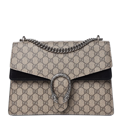 Gucci GG Supreme Monogram Medium Dionysus Shoulder Bag Black 1 of 17