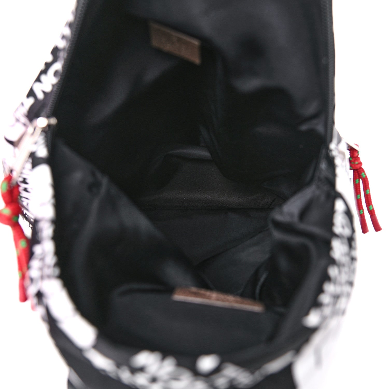 Gucci X THE NORTH FACE Econyl Nylon Medium Backpack Black Ivory New Acero Crop 5 of 10