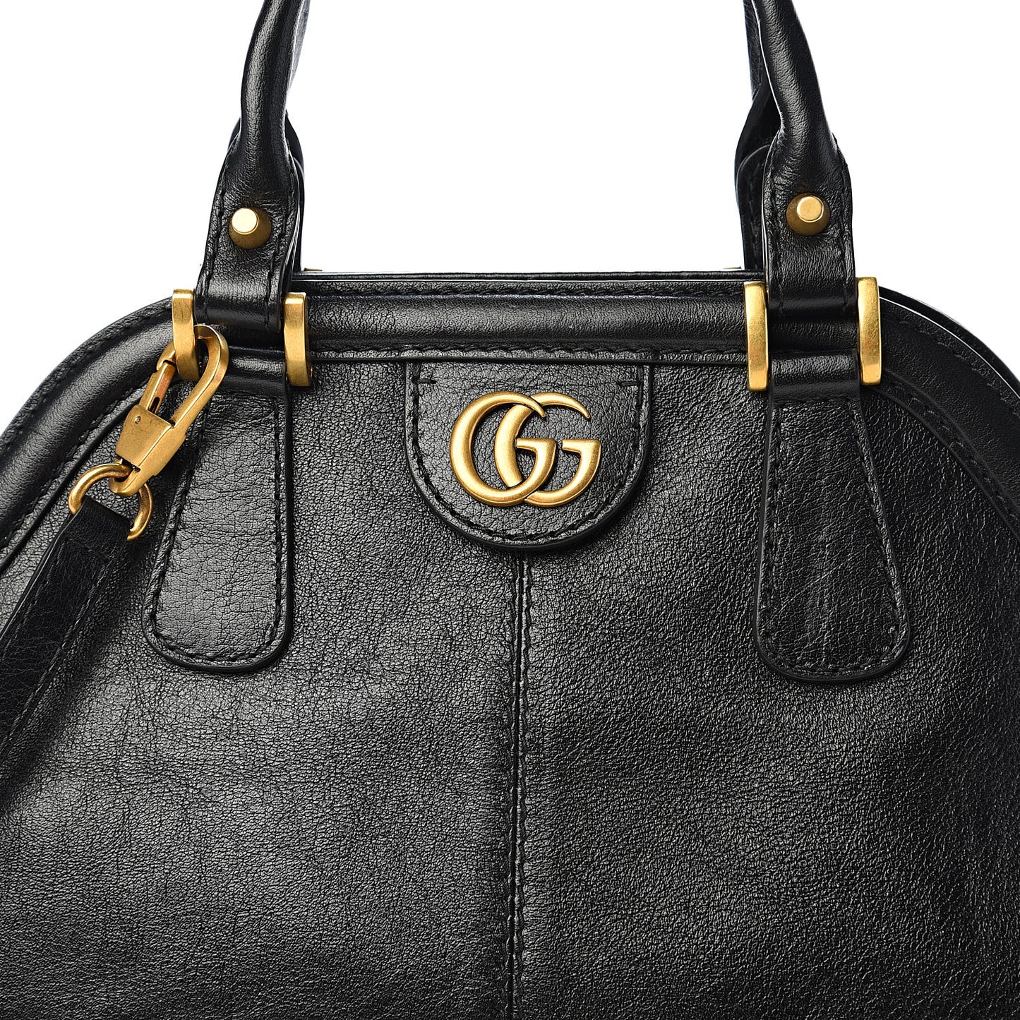Calfskin Medium Re(Belle) Top Handle Bag Black