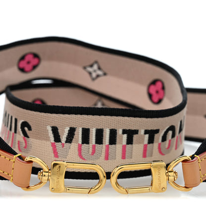 Louis Vuitton Jacquard Speedy Bandouliere 20 Shoulder Strap Black 3 of 5
