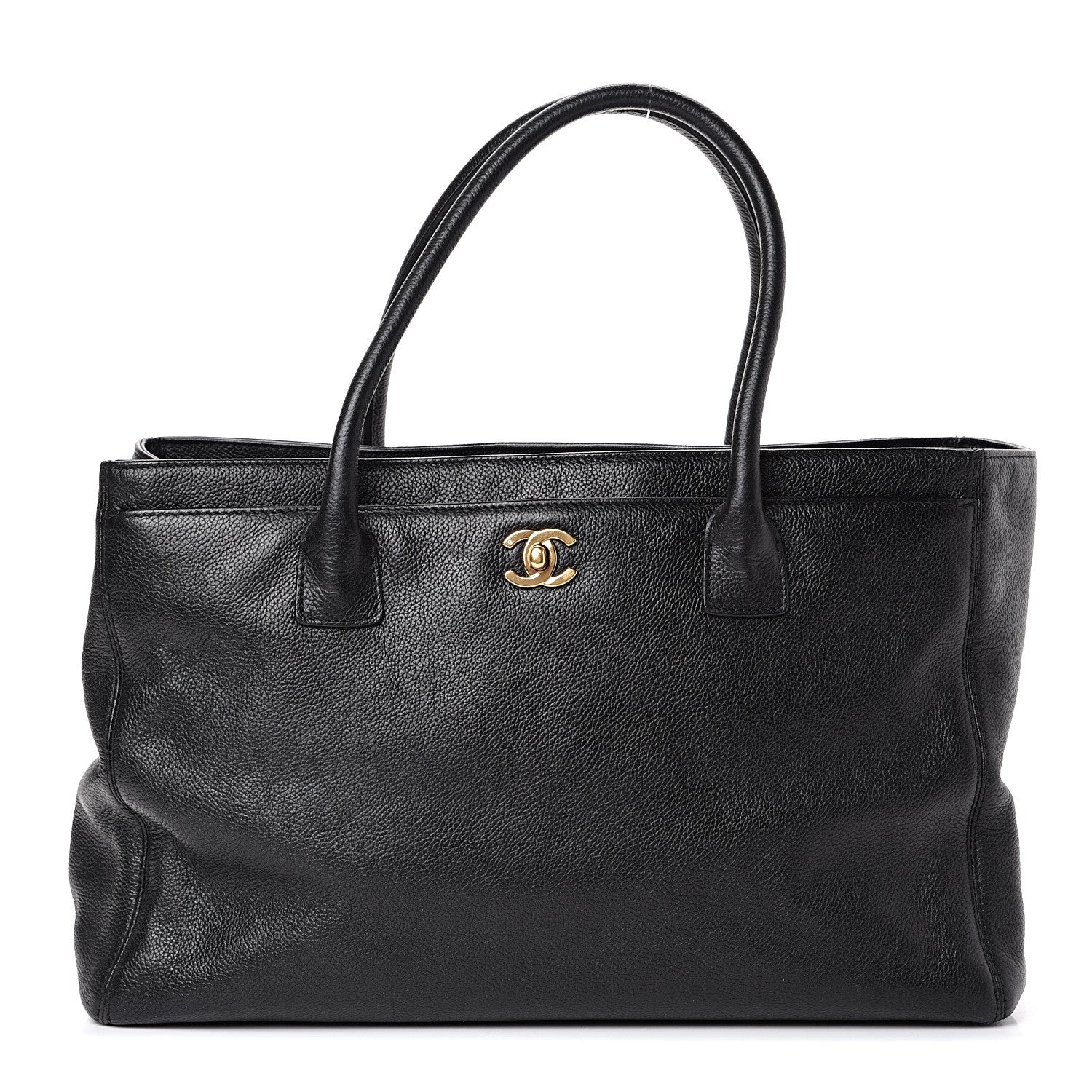 Chanel Calfskin Cerf Executive Shopper Tote Black 1 of 13