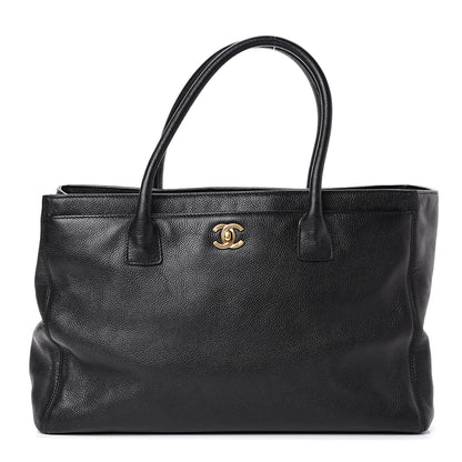 Chanel Calfskin Cerf Executive Shopper Tote Black 1 of 13