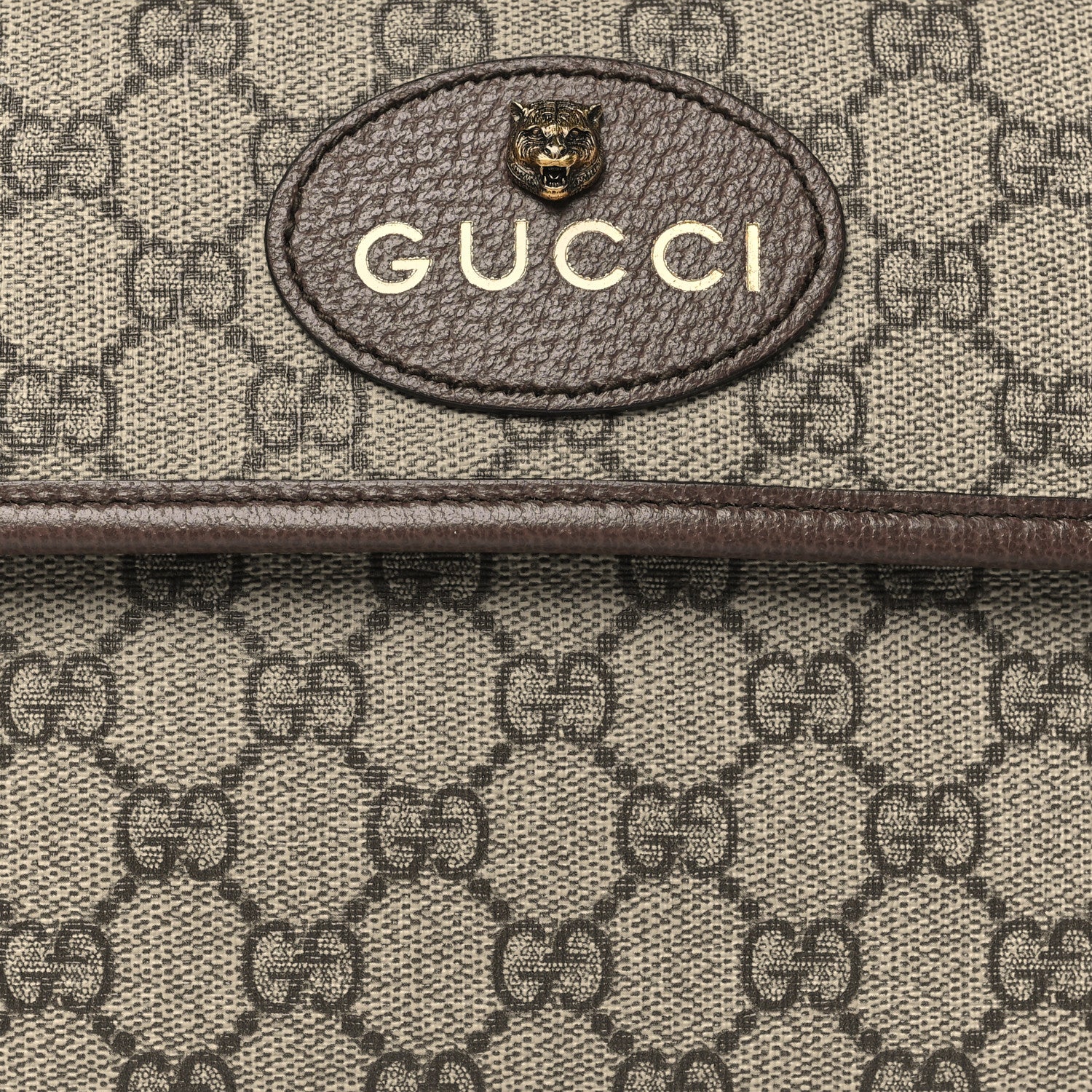 Gucci GG Supreme Monogram Neo Vintage Web Belt Bag Brown 8 of 10