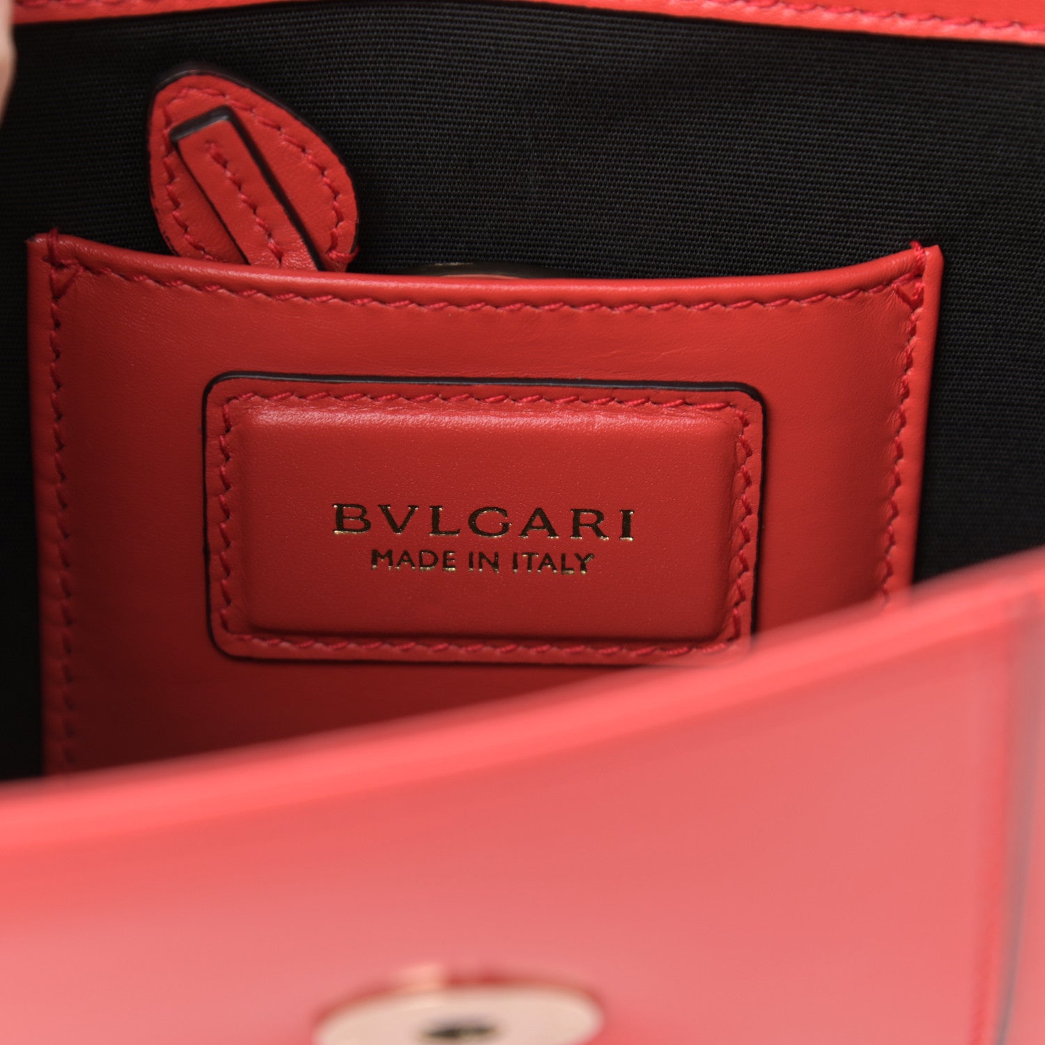 Bulgari Calfskin Serpenti Forever Crossbody Bag Red 6 of 10