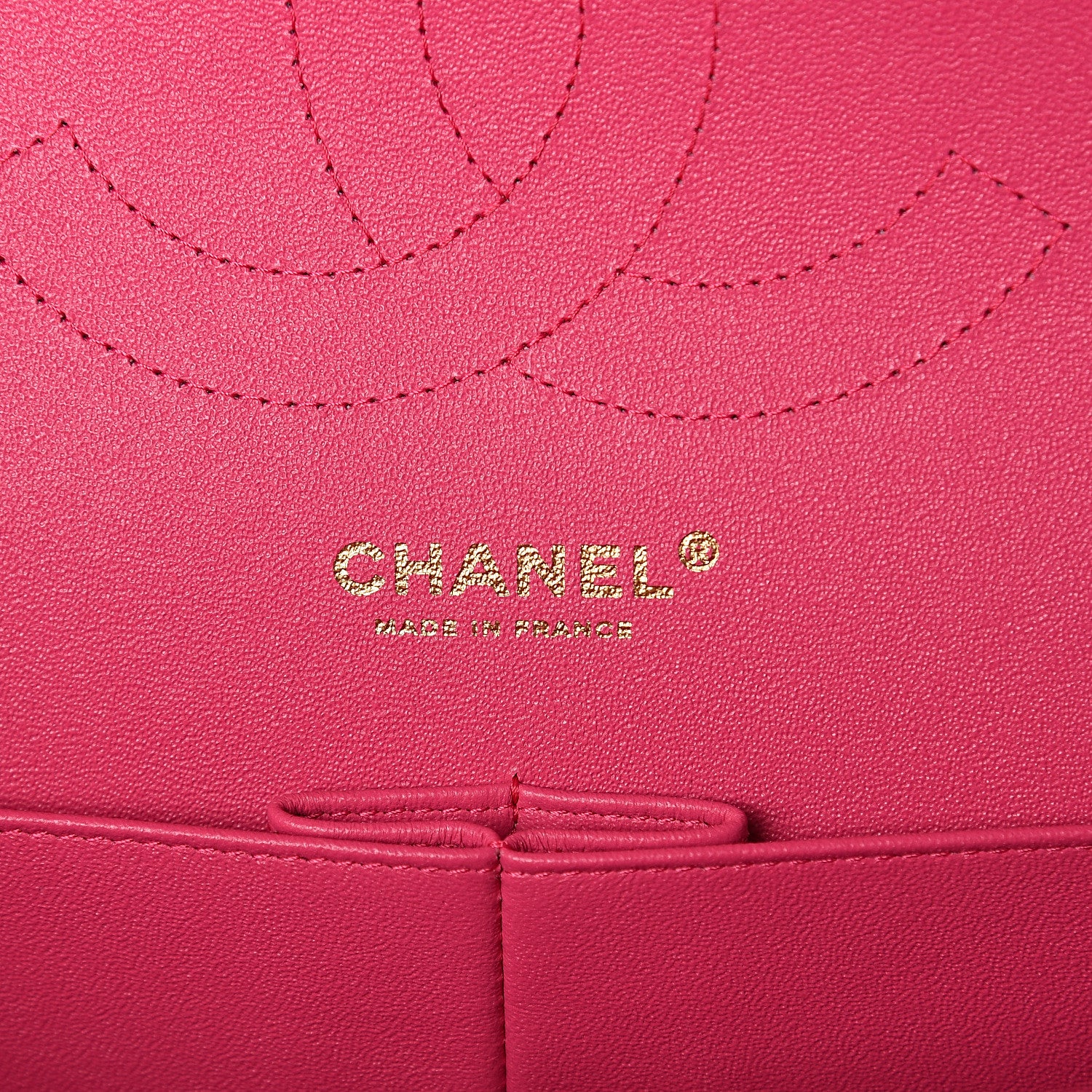 Chanel Lambskin Quilted Jumbo Double Flap Dark Pink 5 of 8