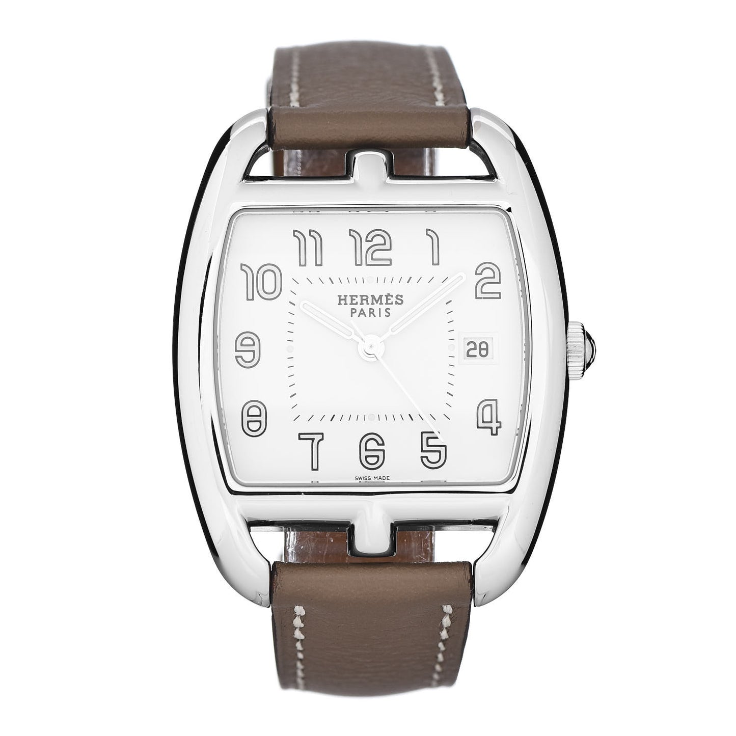 Stainless Steel Swift 33mm Cape Cod Tonneau Quartz Watch Etoupe