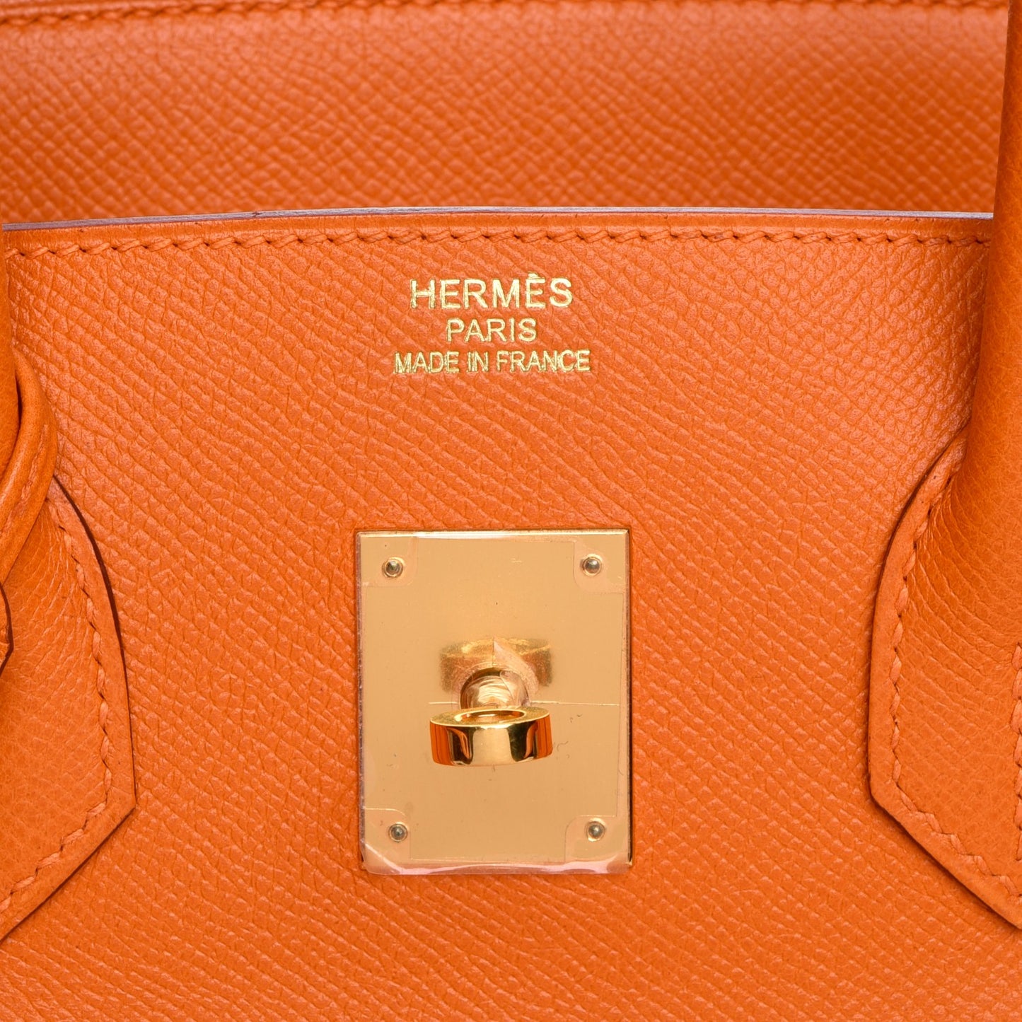 Epsom Birkin 35 Orange