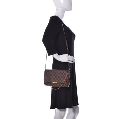 Louis Vuitton Damier Ebene Favorite MM 3 of 17