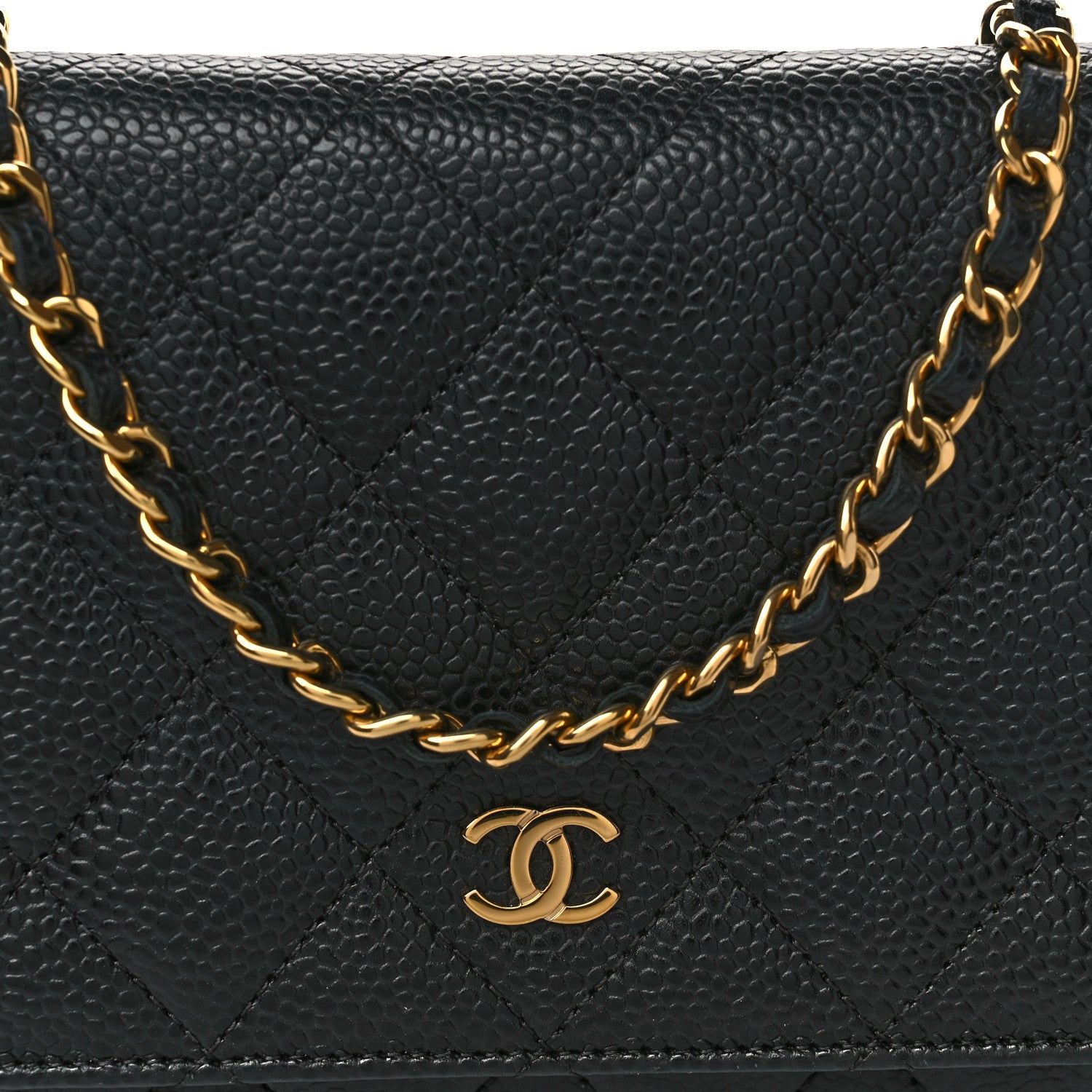 Chanel Caviar Quilted Wallet on Chain WOC Black 9 of 14