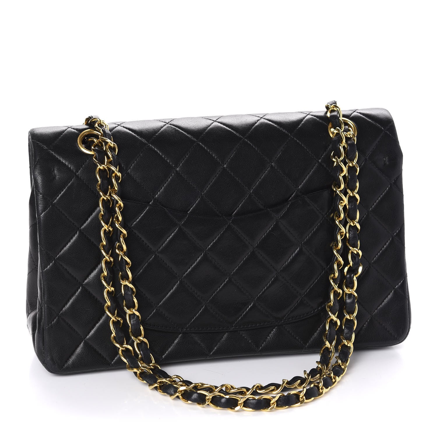 Chanel Lambskin Quilted Medium Double Flap Black 3 of 10