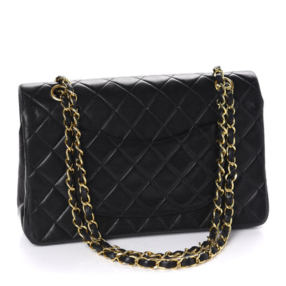 Chanel Lambskin Quilted Medium Double Flap Black 3 of 10