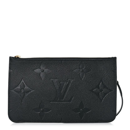 Louis Vuitton Empreinte Monogram Giant Neverfull MM Pochette Black 1 of 7