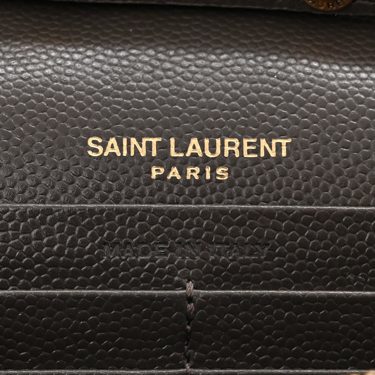 Grain De Poudre Matelasse Chevron Monogram Chain Wallet Earth
